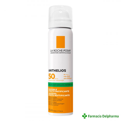 Spray matifiant invizibil cu protectie solara SPF50 Anthelios x 75 ml, La Roche-Posay