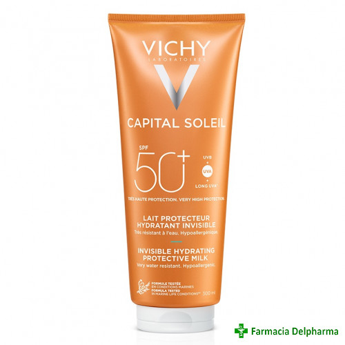 Lapte hidratant protectie solara fata si corp SPF50+ Capital Soleil x 300 ml, Vichy