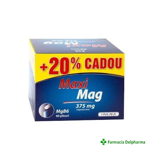 MaxiMag x 60 plicuri (20% cadou), Zdrovit