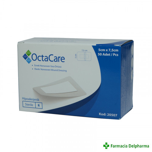 Plasture steril 5 cm x 7.5 cm x 1 buc., OctaCcare