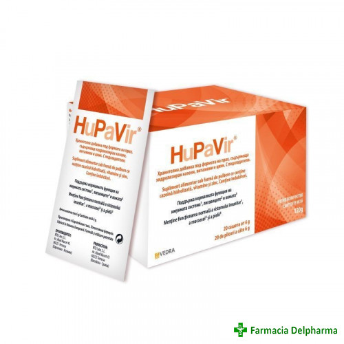 HuPaVir 6 g x 20 plicuri, Vedra
