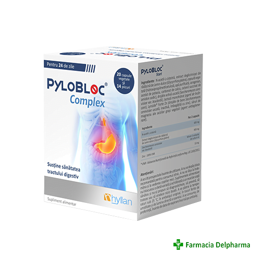 PyloBloc Complex x 20 capsule + 14 plicuri, Hyllan