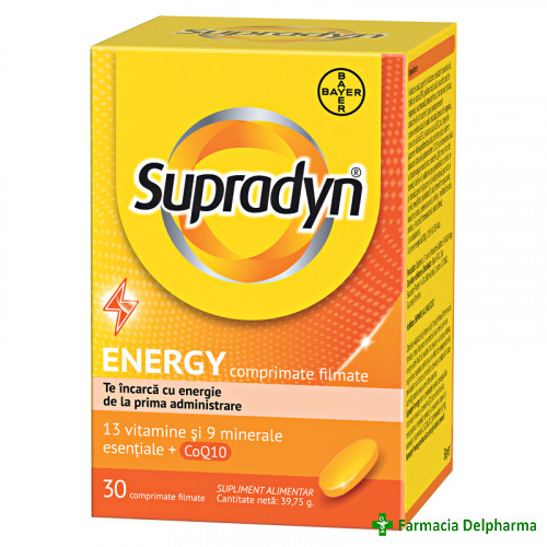 Supradyn energy + coenzima q10 x 30 compr.