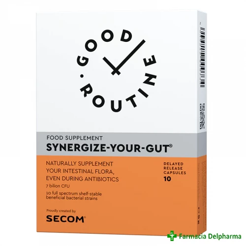 Synergize Your Gut Good Routine x 10 caps. veg., Secom