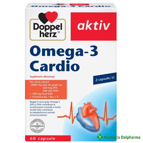 Doppelherz-aktiv omega 3 cardio (1000 mg) x 60 caps.