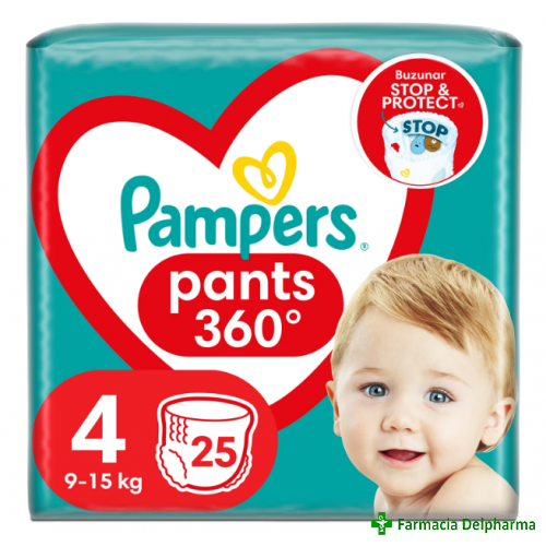 Scutece Pampers Pants Nr. 4 9-15 kg x 25 buc.