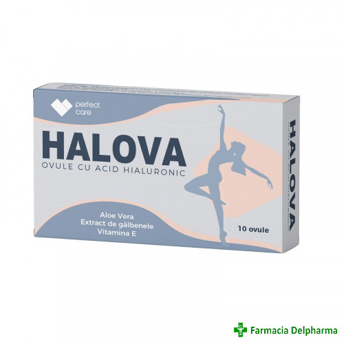 Halova ovule cu acid hialuronic x 10 buc., Perfect Care