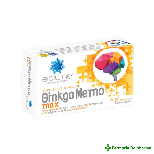 Ginkgo Memo Max x 30 compr., Helcor