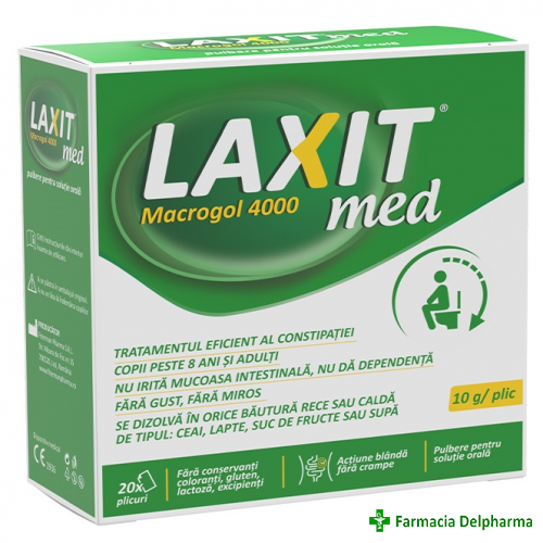 Laxit Med 20 plicuri x 10 g, Fiterman