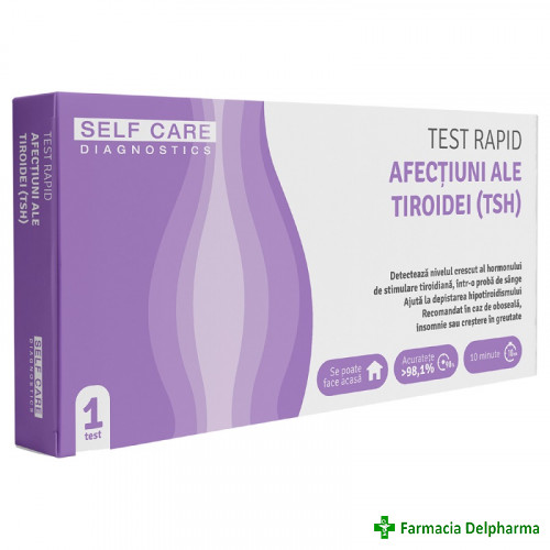 Test rapid afectiuni ale tiroidei (TSH) x 1 buc., Self Care