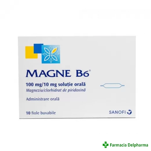 Magne B6 100 mg/10 mg x 10 fiole buvabile, Sanofi