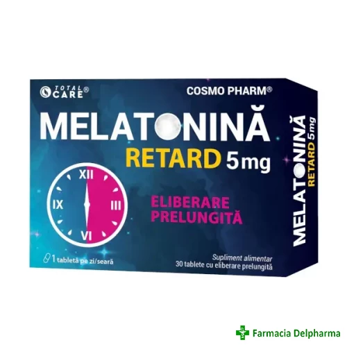 Melatonina Retard 5 mg Total Care x 30 compr., Cosmopharm