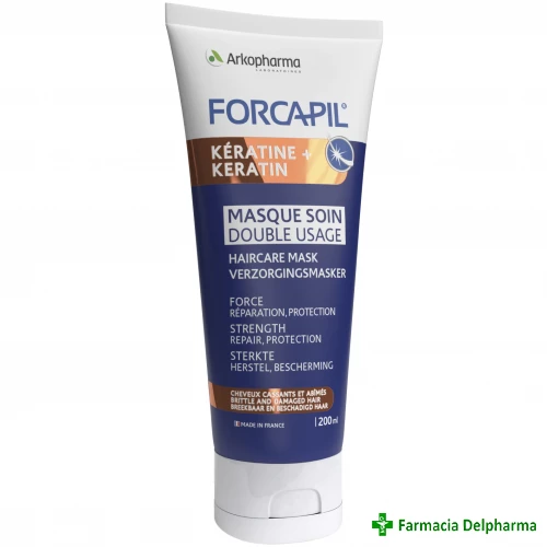 Forcapil Keratine+ masca pentru ingrijirea parului x 200 ml, Arakopharma