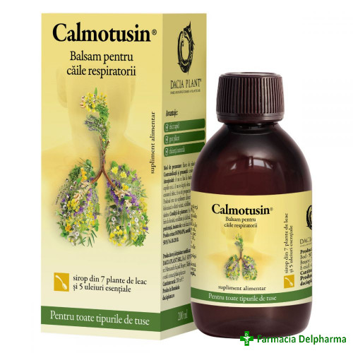 Calmotusin sirop x 200 ml, Dacia Plant