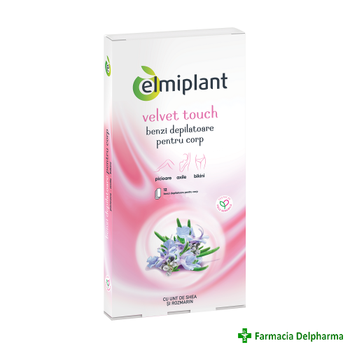 Benzi depilatoare pentru corp Velvet touch x 12 buc., Elmiplant