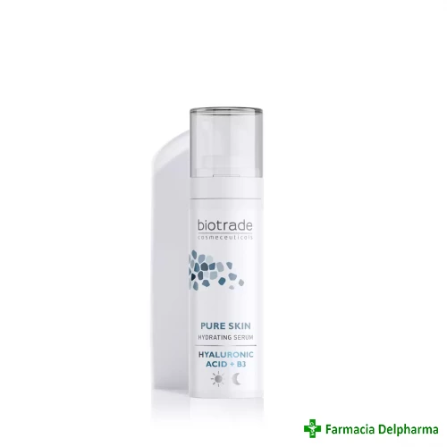 Ser hidratant cu acid hialuronic + B3 Pure Skin x 30 ml, Biotrade