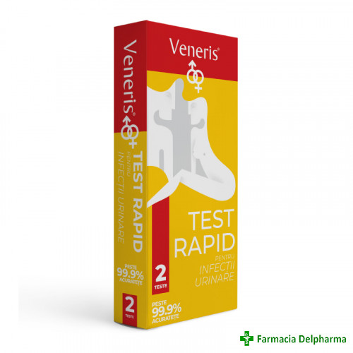 Test rapid pentru infectii urinare unisex x 2 buc., Veneris
