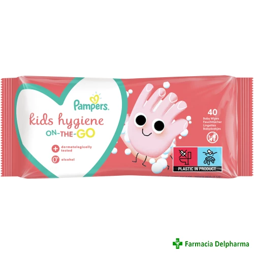 Servetele umede Pampers Hygiene on the go x 40 buc.