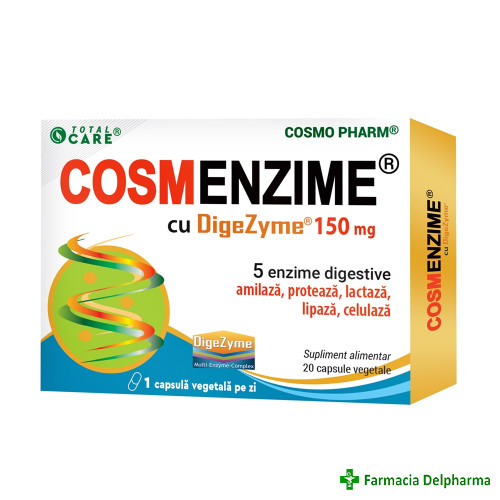 Cosmenzime cu DigeZyme Total Care x 20 caps., Cosmopharm