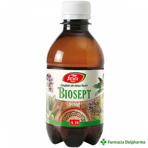 Biosept sirop A16 X 250 ml, Fares