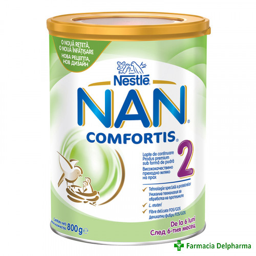 Lapte NAN 2 Comfortis x 800 g, Nestle