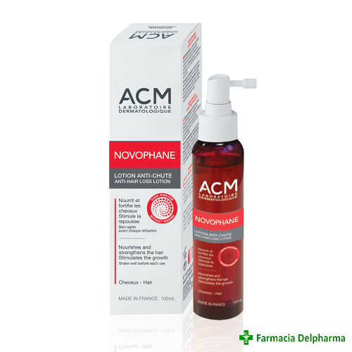 Lotiune impotriva caderii parului Novophane x 100 ml, ACM