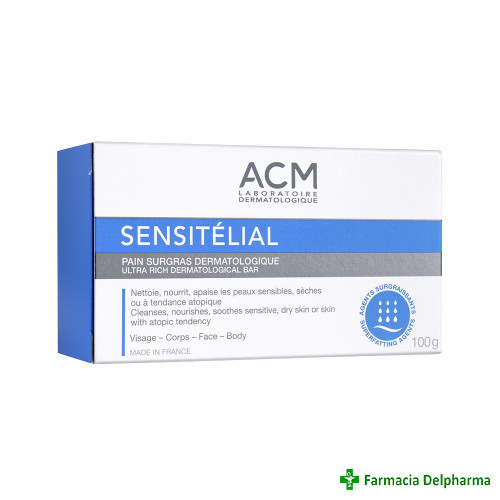 Sapun dermatologic piele sensibila Sensitelial x 100 g, ACM