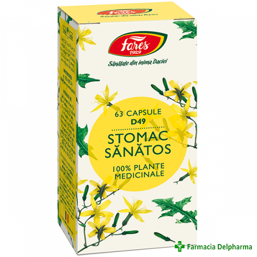 Stomac Sanatos D49 X 63 caps., Fares