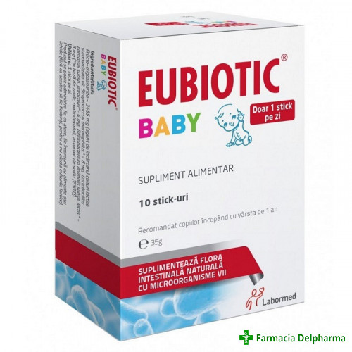 Eubiotic Baby 3.5 g x 10 stickuri, Labormed