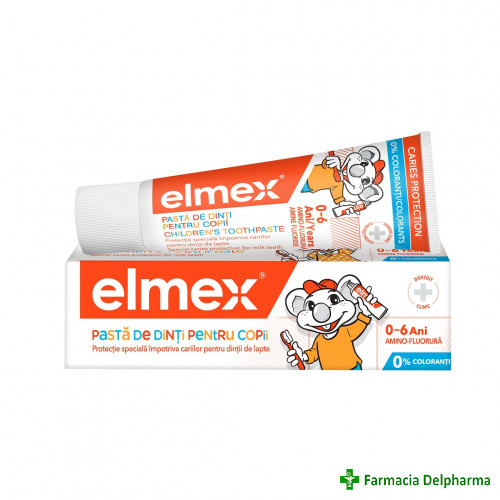 Pasta de dinti pentru copii 0-6 ani x 50 ml, Elmex