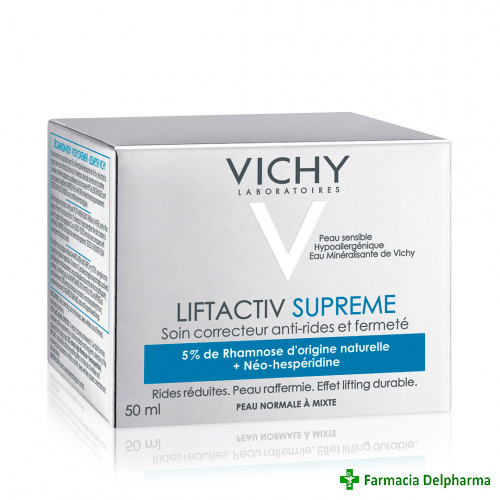 Crema de zi antirid si fermitate pentru ten normal-mixt Liftactiv Supreme x 50 ml, Vichy