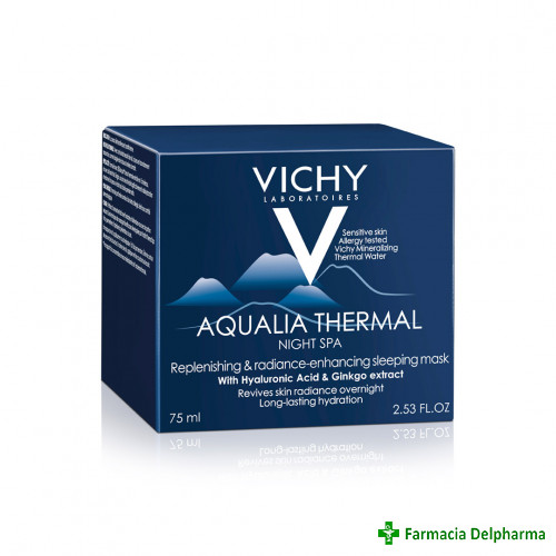 Gel-crema hidratant de noapte cu efect anti-oboseala Aqualia Thermal Night SPA x 75 ml, Vichy
