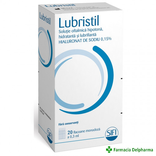 Lubristil monodoze 20 buc x 0.3 ml, Sifi