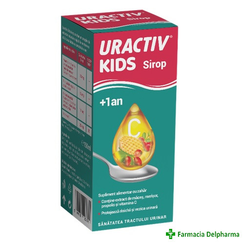 Uractiv Kids sirop 1an+ x 150 ml, Terapia