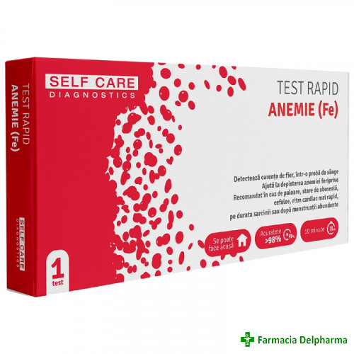 Test rapid anemie (Fe) x 1 buc., Self Care