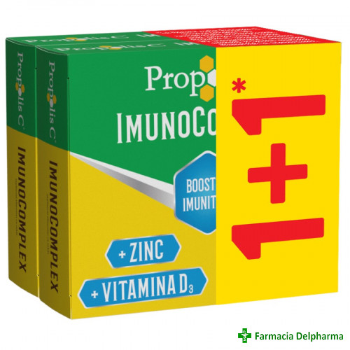 Propolis C Imunocomplex x 20 compr. supt 1+1 pachet, Fiterman