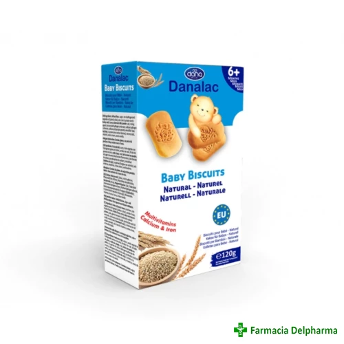 Biscuiti natural 6 luni+ x 120 g, Danalac