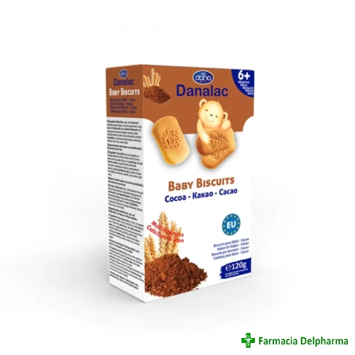 Biscuiti cacao 6 luni+ x 120 g, Danalac