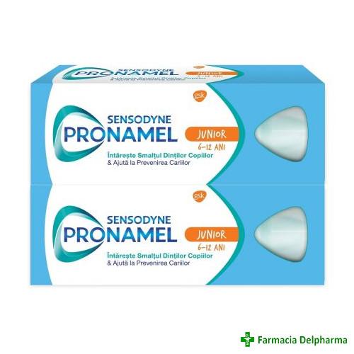 Pasta de dinti Sensodyne Pronamel Junior 6-12 ani x 50 ml 1+1 (50%), GSK