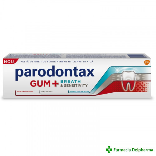 Pasta de dinti Parodontax Gum Breath Sensitivity x 75 ml, GSK