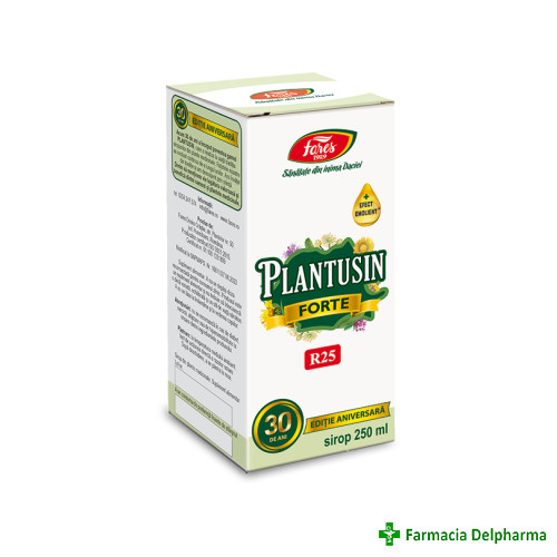Plantusin Forte sirop R25 X 250 ml, Fares