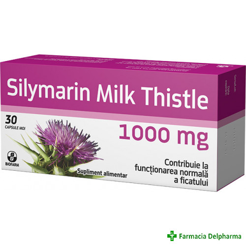 Silymarin Milk Thistle 1000 mg x 30 caps., Biofarm