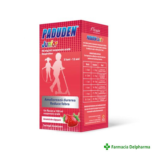 Paduden Junior suspensie orala 40 mg/ml x 100 ml, Terapia