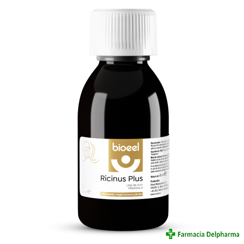 Ulei de ricin cu Vitamina A Ricinus Plus x 80 g, Bioeel