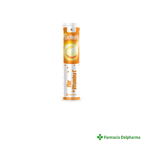 Sun-Health Fier + Vitamina C x 20 compr. eff., Sun Wave