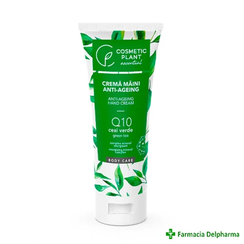 Crema de maini anti-imbatranire Q10 si ceai verde x 100 ml, Cosmetic Plant