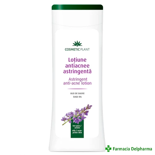 Lotiune antiacnee astringenta cu ulei de salvie x 200 ml, Cosmetic Plant