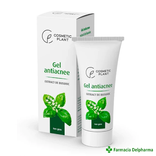 Gel antiacnee cu extract de busuioc x 30 ml, Cosmetic Plant