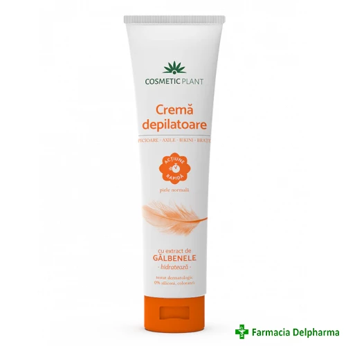 Crema depilatoare cu extract de galbenele piele normala x 150 ml, Cosmetic Plant