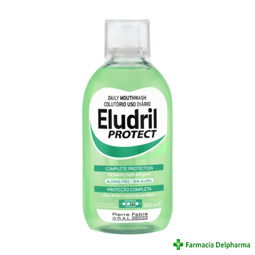 Apa de gura anti-placa Eludril Protect x 500 ml, Pierre Fabre